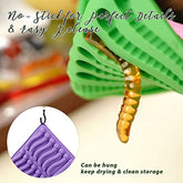 Silicone gummy worm molds with hanging hole for easy drying and convenient storage after use